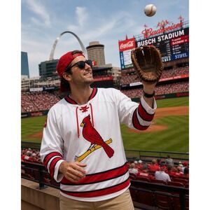 Cardinals Hockey Jersey Pullover Shirt Promo by‎ FoxSports in 2018 Men Size XL